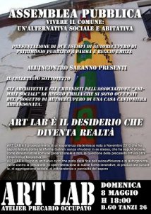 Parma - Art Lab - Manifesto giorno 1