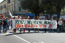 Empoli - #1M gli 80 euro di Renzi? li consegnano Cobas e Comunità in Resistenza