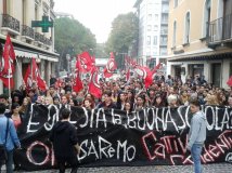 Treviso - Corteo studentesco contro la "Buona Scuola"