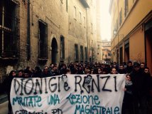 10.01.15 Bologna - Contro Renzi e Dionigi impariamo a volare alto