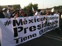 Messico - I movimenti sociali contro l'insediamento di Pena Nietro 