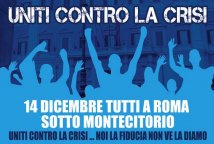 14 dicembre tutti uniti contro la crisi a Montecitorio: conferenza stampa a Roma