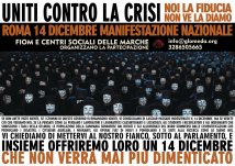 Uniti contro la crisi - Dalle Marche verso il 14 dicembre