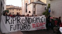 Trento-11.10.13-Cronaca della giornata di mobilitazione studentesca