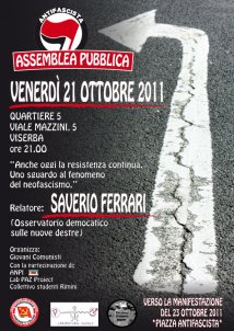 Rimini - Assemblea pubblica antifa con Saverio Ferrari