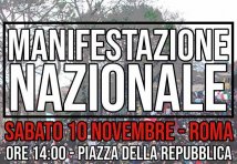 10 novembre, manifestazione nazionale | Uniti e solidali contro il governo, il razzismo e il decreto Salvini
