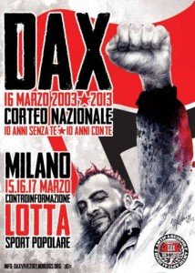 Dax, la storia. 15, 16, 17 marzo, appuntamento a Milano
