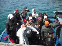 Foto sbarco a Lampedusa