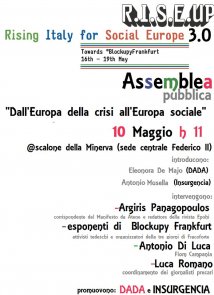 Napoli verso BlockupyFrankfurt – Spot, apertura campagna e Assemblea di Giovedì 10 Maggio