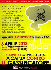 Il 6 aprile a Capua per aprire una primavera di lotta.