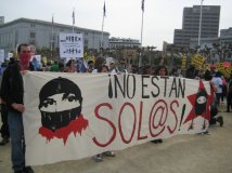 Solidarietà agli zapatisti da San Francisco