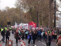 Londra - Manifestazione degli studenti 