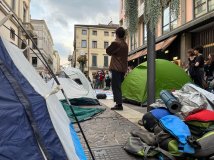 La protesta all'Università di Padova: tende sotto al Rettorato per il diritto alla casa
