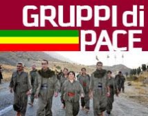 La marcia zapatista del «Gruppo di pace» kurdo