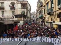 Napoli - BlockBCE la manifestazione contro la Banca Centrale Europea