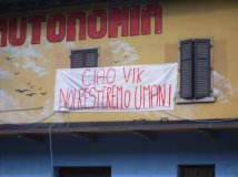 Trento - Ciao Vik, noi resteremo umani!