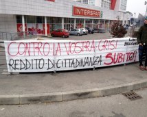#occupysunday Vicenza- Bloccate le casse del supermercato