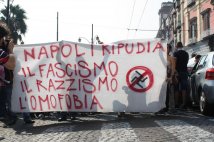 Lo scrittore Erri De Luca a sostegno della tre giorni contro il razzismo e il neofascismo a Materdei