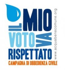 Pisa - Campagna di obbedienza civile: si scrive acqua, si legge democrazia!