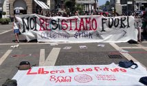 Manifestazione studentesca durante l’inaugurazione dell’800º anno accademico dell’Università di Padova