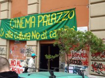 Roma - Michele Santoro all' Ex Cinema Palazzo