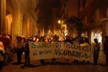 Vicenza - 16 gennaio, fiaccolata contro le imposizioni sulla città