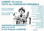 Mestre (VE) - Happening antirazzista, nessuna cittadinanza alla Lega Nord 