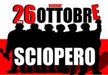 Sciopero nazionale del 26 ottobre. L'appello di Adl Cobas per la manifestazione di Vicenza
