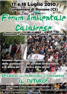Forum Ambientale Calabrese - Due giorni di discussione, informazione, cultura e solidarietà