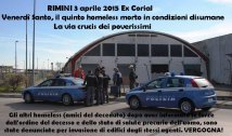 Rimini: Da Natale a Venerdì Santo, il quinto homeless morto in condizioni disumane. La via crucis dei poverissimi