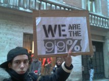 Alessandria - We are 99%! Draghi ribelli nel cuore della città