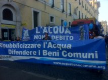 Roma - Manifestazione per l'acqua bene comune in difesa del risultato dei referendum 