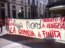 Padova - conferenza stampa verso la mobilitazione del 17 settembre a Venezia