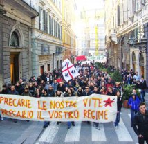 Genova - Corteo dell'Onda: precarie le nostre vite, precario il vostro regime! 