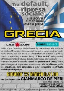 Reggio E. - Grecia, tra default ripresa sociale e nuova dimensione europea