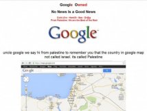 Homepage Google-Palestina,blitz hacker