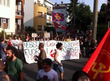 Parma -  Cronaca del corteo: Via i fascisti dalle nostre città