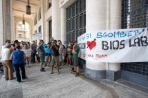 Padova – Il BiosLab non si sgombera! Il BiosLab è ovunque! – Corteo e cariche davanti alla sede dell’Inps