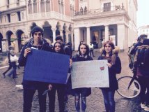 Padova 20.11 foto studenti contro fondamentalismi