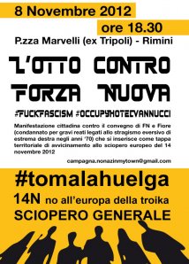 Rimini - L'Otto contro Forza Nuova. Verso il #14N