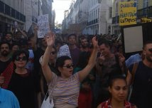 Lisbona in rivolta. Una manifestazione per il diritto all’abitare.