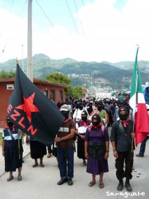 Messico - San Cristobal tornano gli zapatisti per partecipare alle giornate della Marcia per la pace