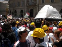 La protesta aquilana arriva a Roma