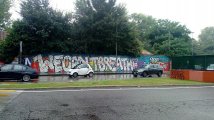 Padova - Imbrattato il murales di corso Milano: «ripristiniamolo insieme!»