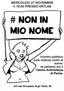 Parma - 27 Novembre: Non in mio nome