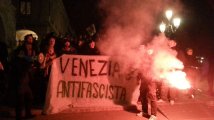 Venezia - Presidio antifascista. Fiore, Venezia non ti vuole!