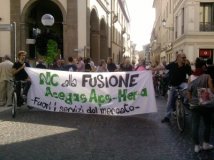 Padova - Biciclettata contro la fusione