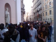 Trieste - dignità in piazza contro la sanatoria truffa