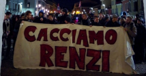 Padova - #cèchidiceNO! alla passerella propagandistica di Renzi