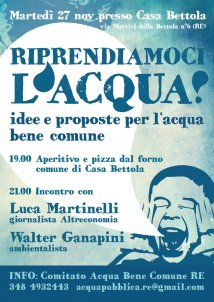 Reggio Emilia - Riprendiamoci l' acqua